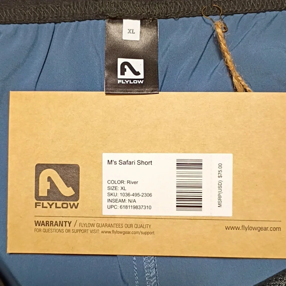 NWT Flylow M's Safari Active Wear Short River Mens Size XL - Picture 5 of 11